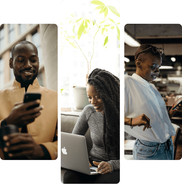 People connecting illustration